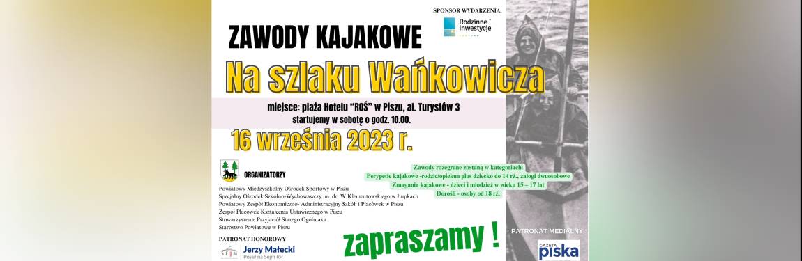 plakat wydarzenia na szlaku Wańkowicza