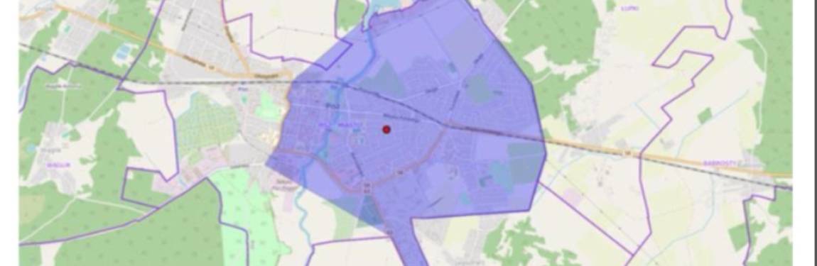 Mapa, strefa. miasto