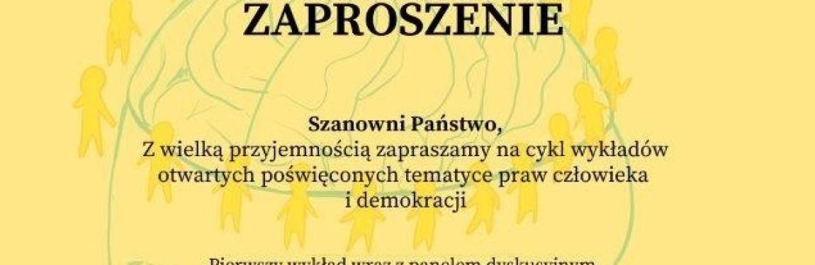 Zaproszenie, plakat, wykłady