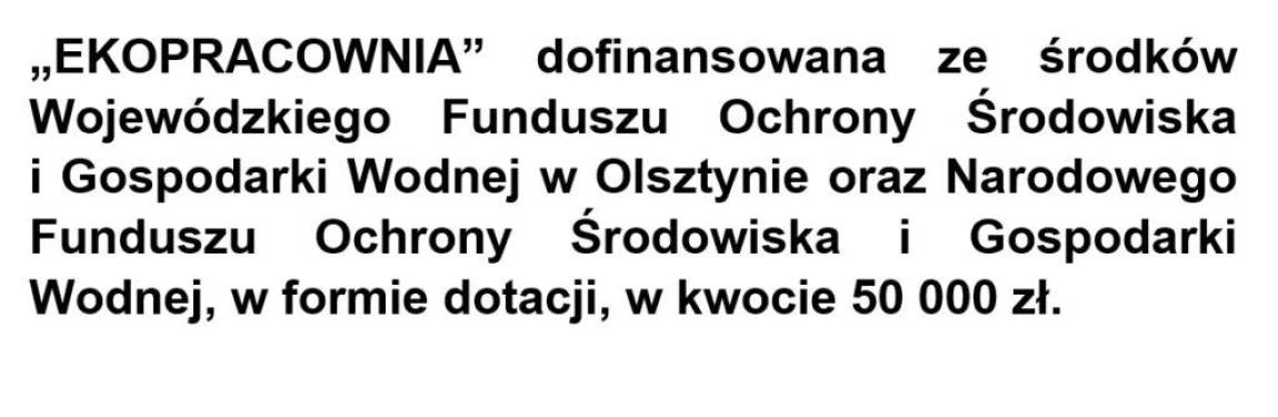 Ogłoszenie, ekofundusz, szkoła, ekopracownia
