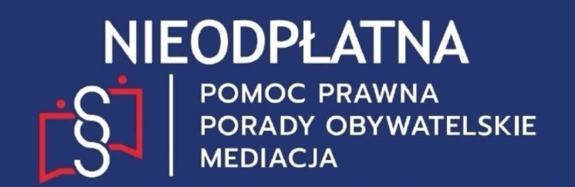 Komunikat, nieodpłatna pomoc prawna