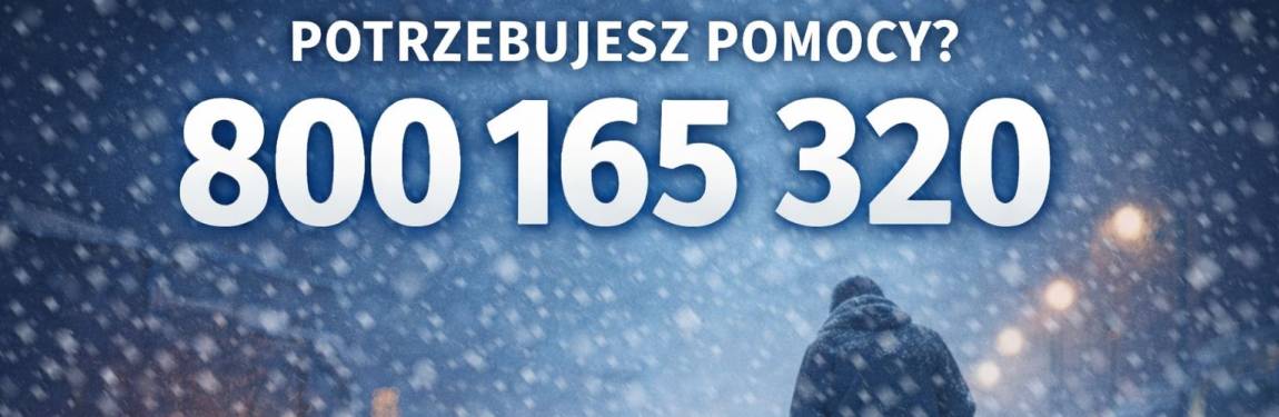 Infografika, mróz, bezdomni