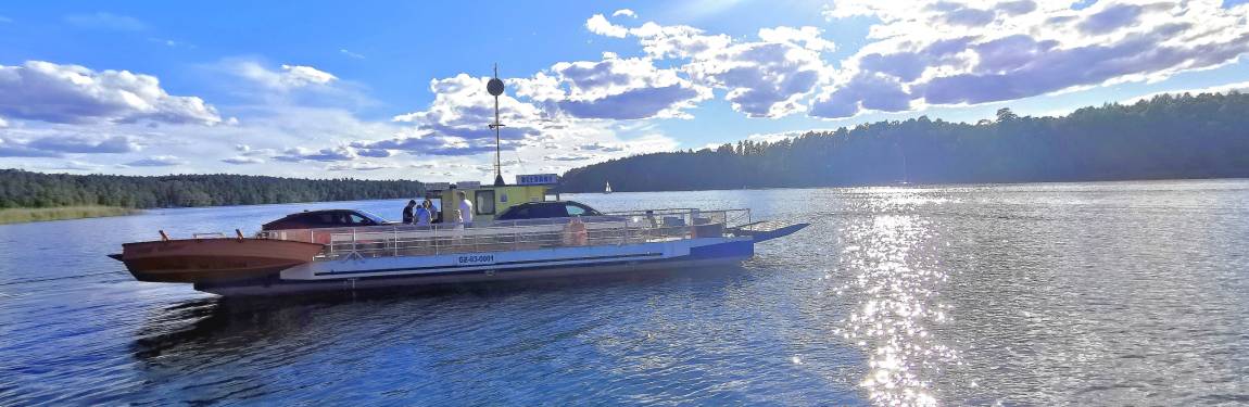 Prom, jezioro, Mazury