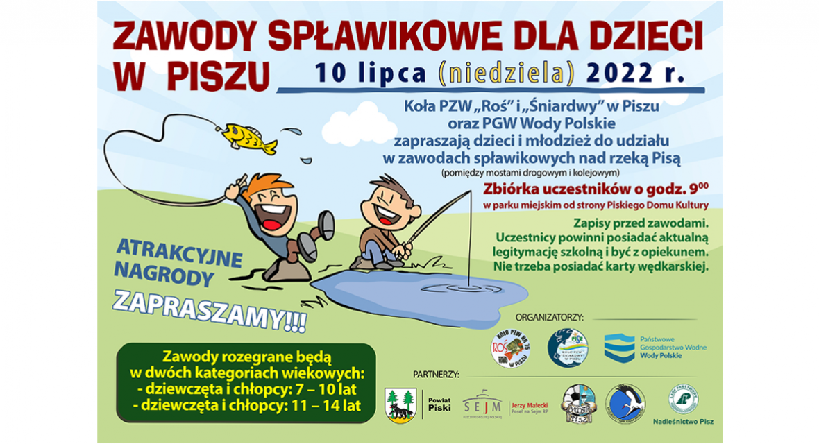 Zawody spławikowe dla dzieci i młodzieży 10 lipca 2022
