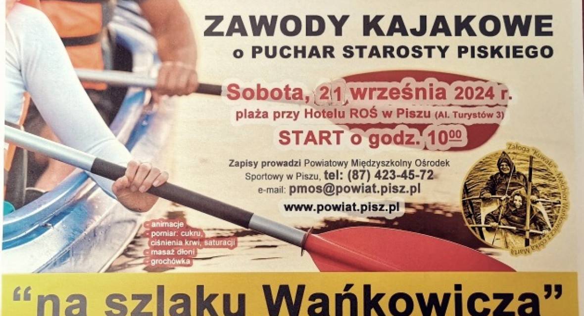 Plakat, kajak, ogłoszenie