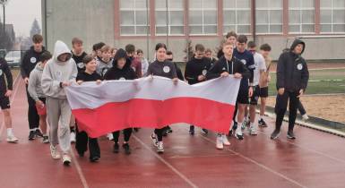 Młodzież, stadion, bieg