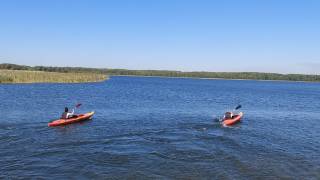 Wyścigi kajakowe na jeziorze Roś - Na szlaku Wańkowicza 