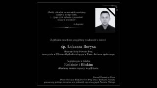 kondolencje Borys Łukasz